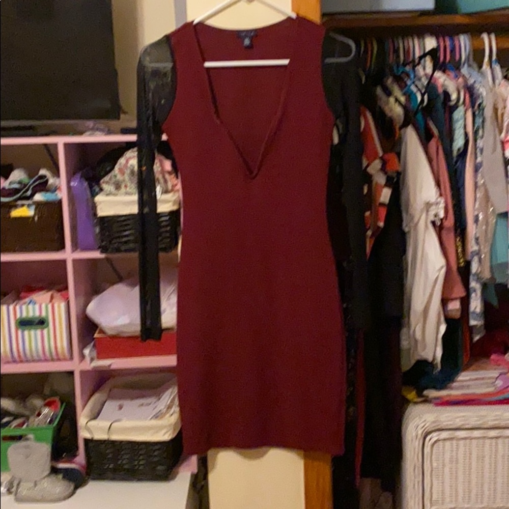 Burgundy Dress